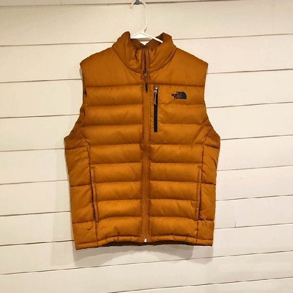 The North Face Other - The North Face Men's Orange Puffer Vest Sz Lg